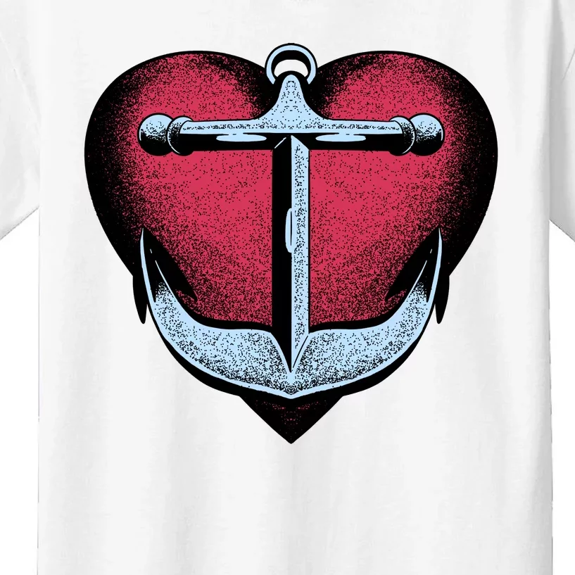 Heart Anchor Cute Gift Kids T-Shirt