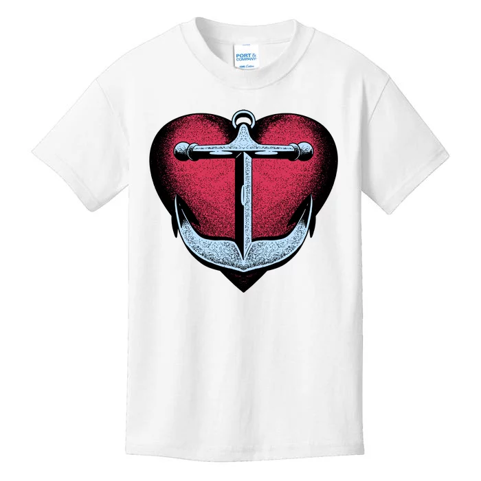 Heart Anchor Cute Gift Kids T-Shirt