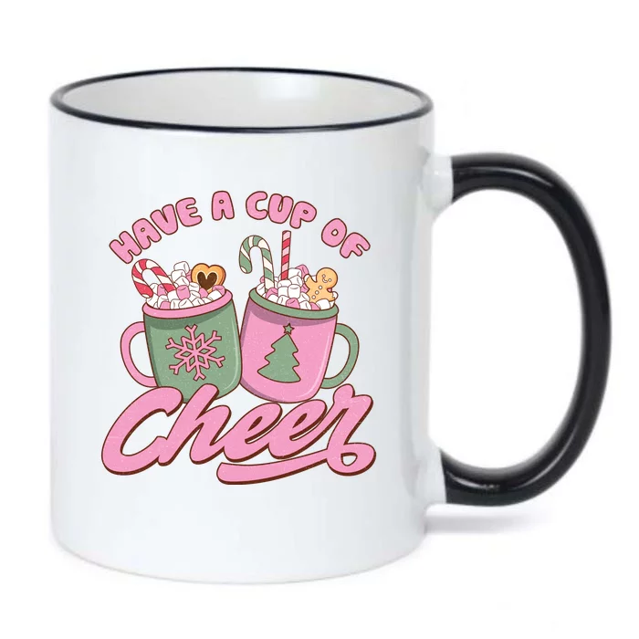 Have A Cup Of Cheer Cute Christmas Holiday Black Color Changing Mug