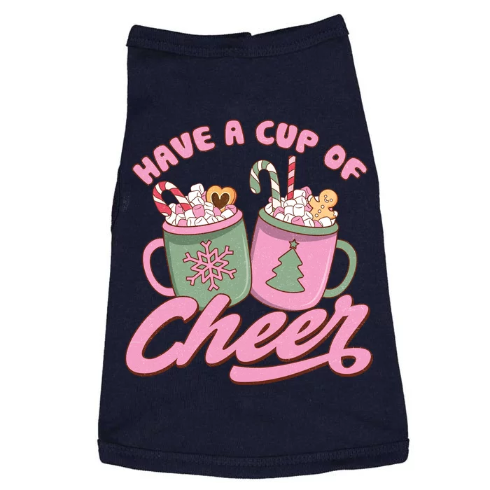 Have A Cup Of Cheer Cute Christmas Holiday Doggie Tank