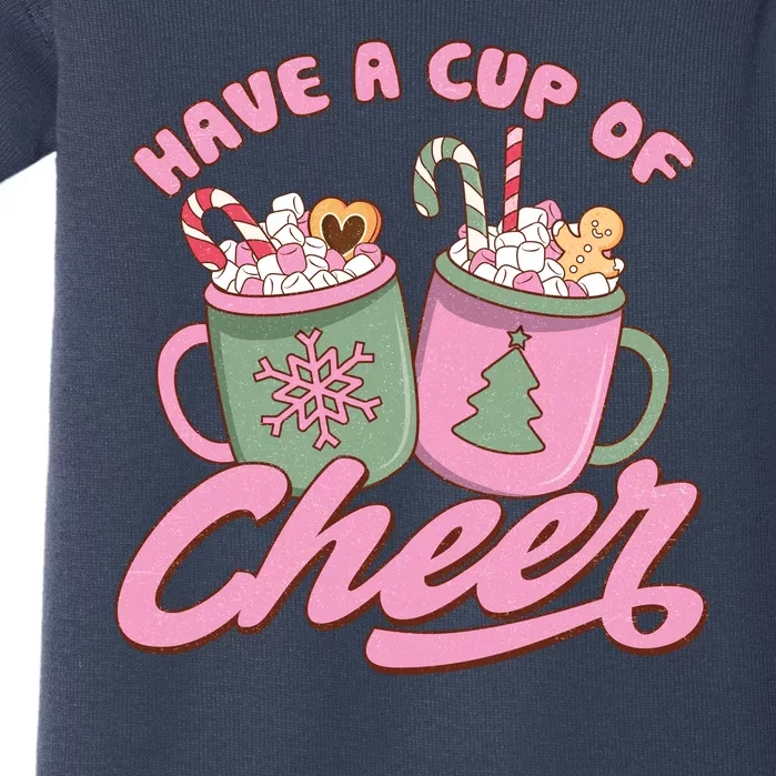 Have A Cup Of Cheer Cute Christmas Holiday Baby Bodysuit