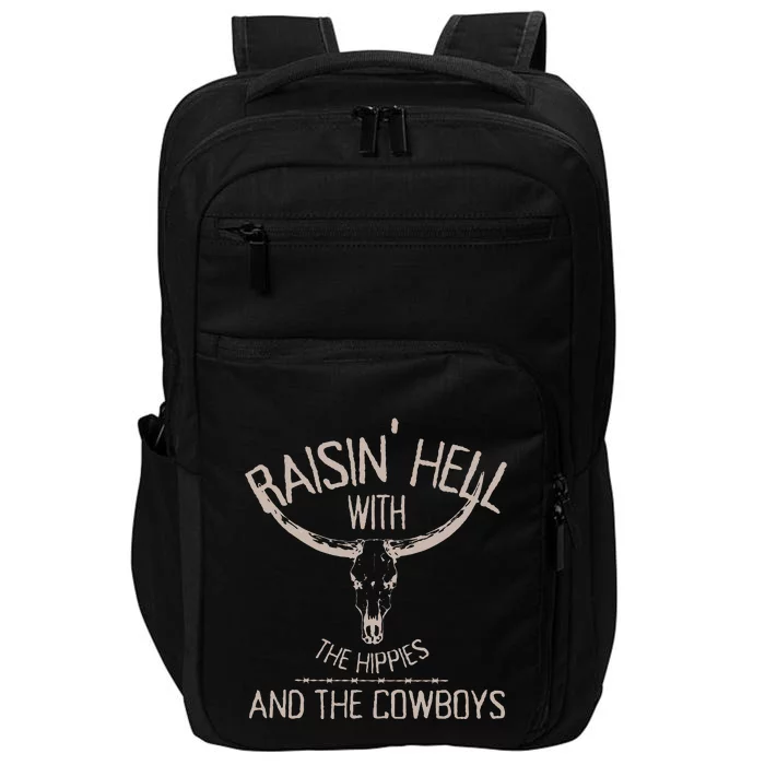 Hippies And Cowboys Western Cowhide Cowgirls Impact Tech Backpack