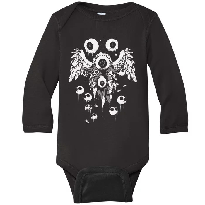 Harajuku Alt Clothing Weirdcore Grunge Punk Emo Creepy Baby Long Sleeve Bodysuit