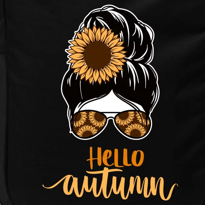 Hello Autumn Cute Bun Fall Floral Impact Tech Backpack