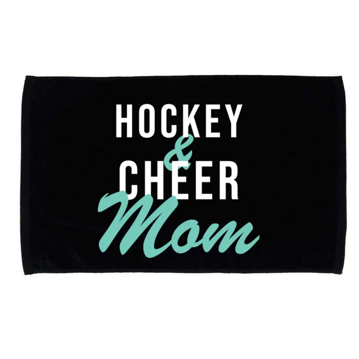 Hockey And Cheer Mom Cheerleading Mom Cute Gift Microfiber Hand Towel