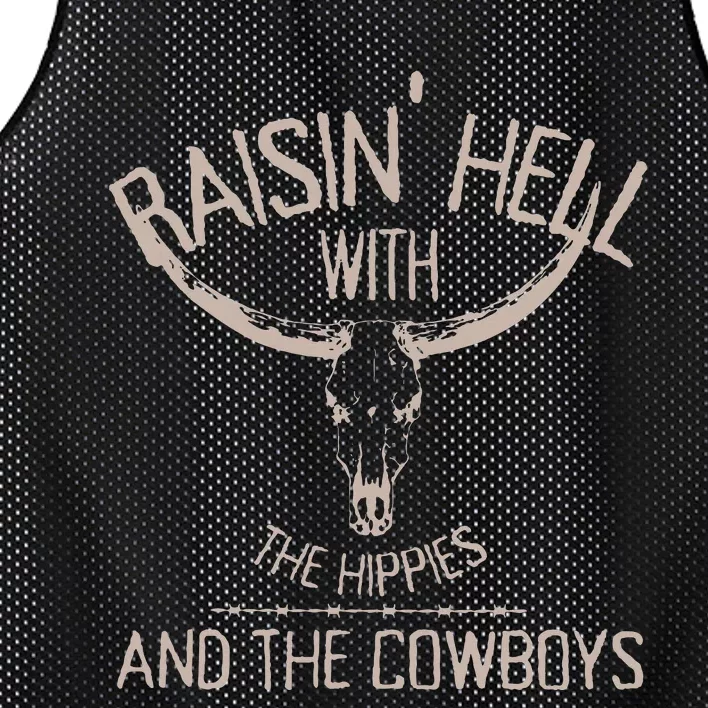 Hippies And Cowboys Western Cowhide Cowgirls Mesh Reversible Basketball Jersey Tank