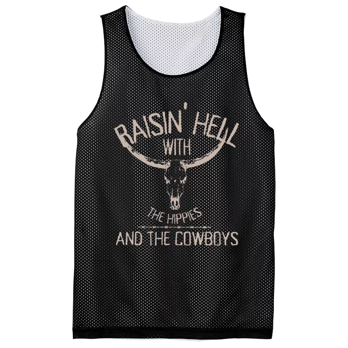 Hippies And Cowboys Western Cowhide Cowgirls Mesh Reversible Basketball Jersey Tank