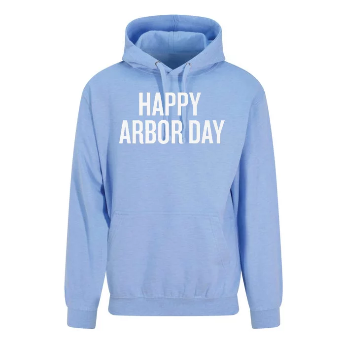 Happy Arbor Day Funny Saying Cool Unisex Surf Hoodie