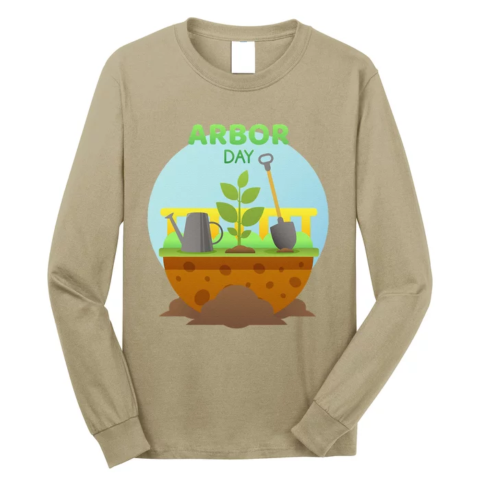 Happy Arbor Day Tree Planting Arbor Day Long Sleeve Shirt