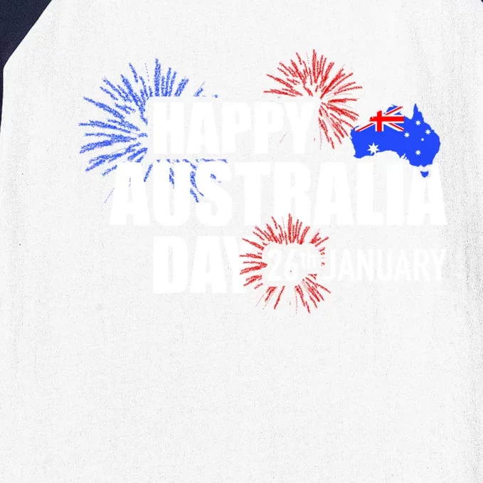 Happy Australia Day 26th Of January Meaningful Gift Baseball Sleeve Shirt