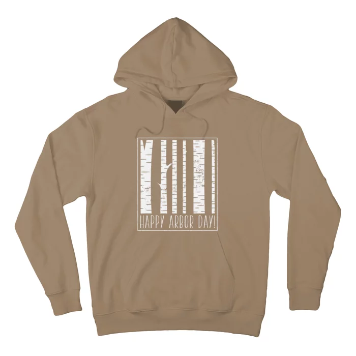 Happy Arbor Day! Arborist Birch Forest Hoodie