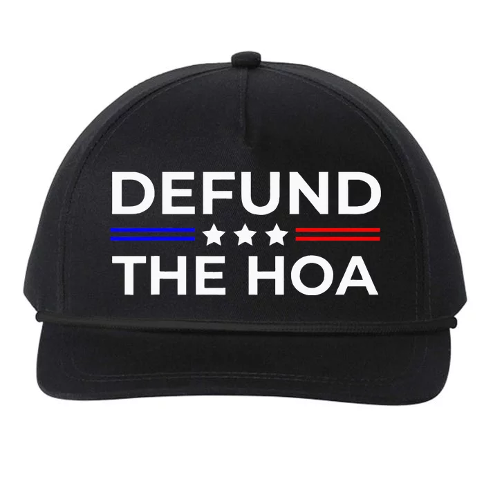 Homeowners Association Defund The Hoa Snapback Five-Panel Rope Hat