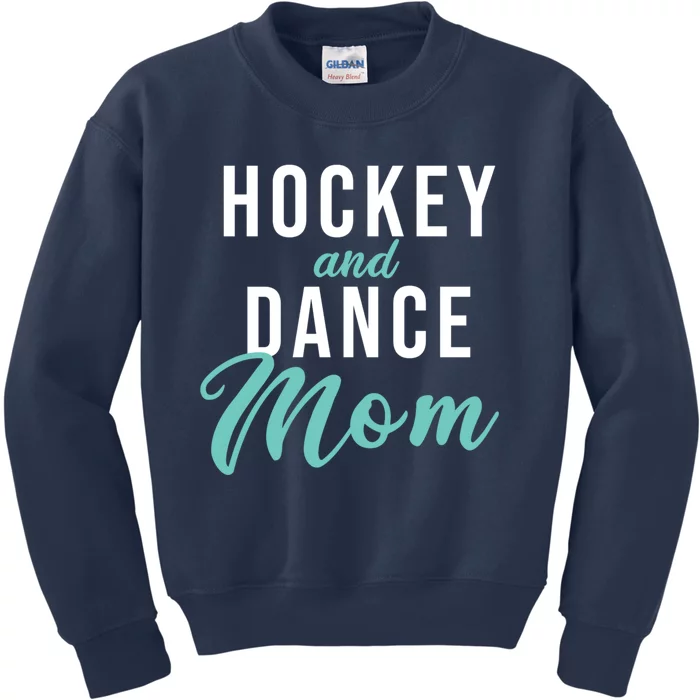 Hockey And Dance Mom Kids Sweatshirt