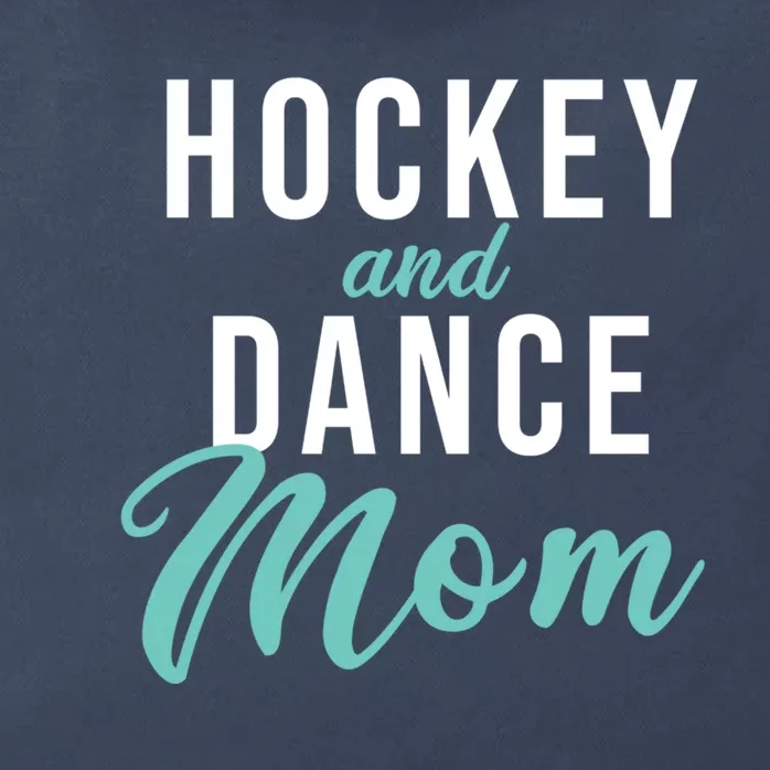 Hockey And Dance Mom Zip Tote Bag