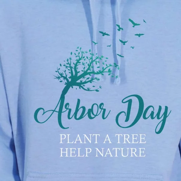 Happy Arbor Day Plant A Tree Earth Birthday Gift Unisex Surf Hoodie