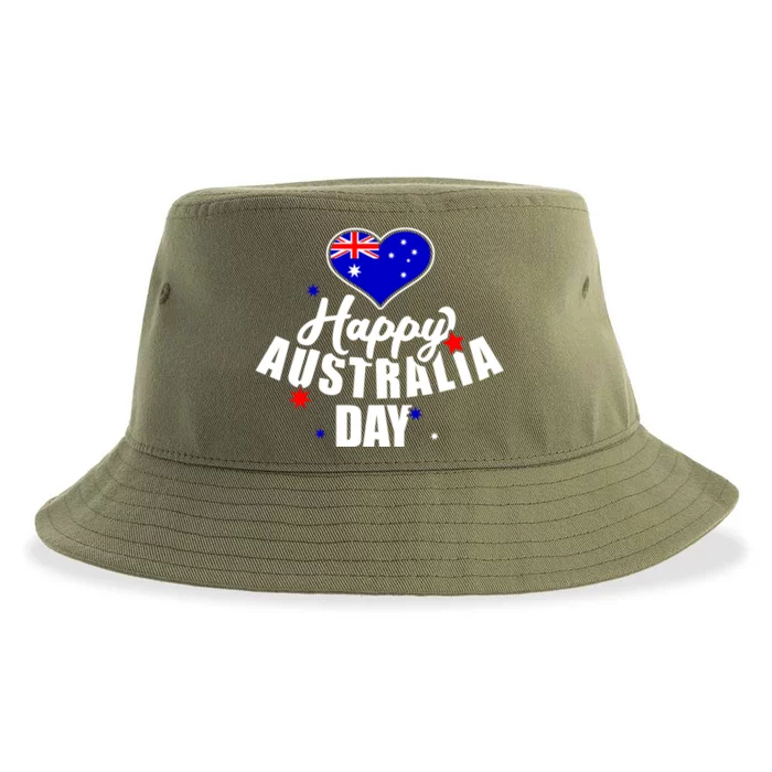 Happy Australia Day Funny Gift Sustainable Bucket Hat