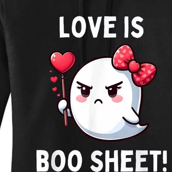 Humorous Antivalentines Day Love Is Boo Sheet Women's Pullover Hoodie