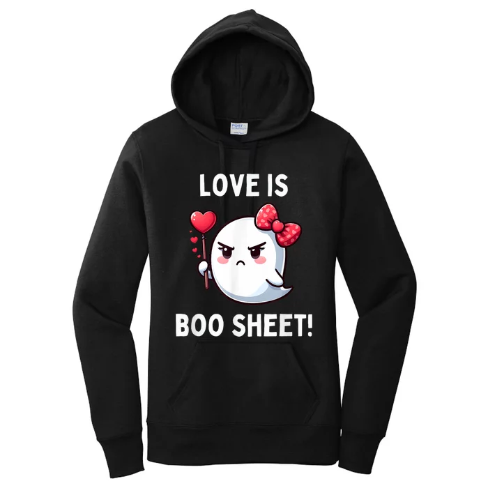 Humorous Antivalentines Day Love Is Boo Sheet Women's Pullover Hoodie