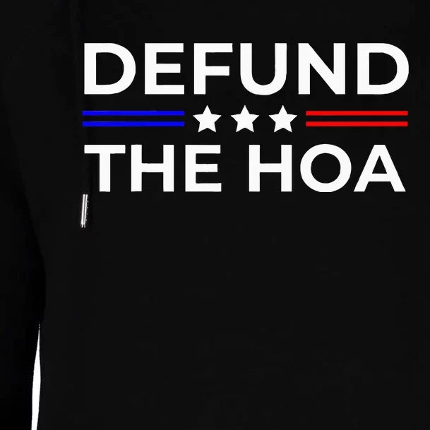 Homeowners Association Defund The Hoa Womens Funnel Neck Pullover Hood