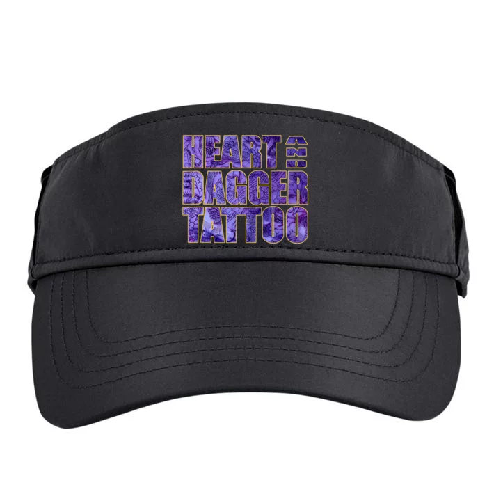 Heart And Dagger Tattoo Purple Adult Drive Performance Visor