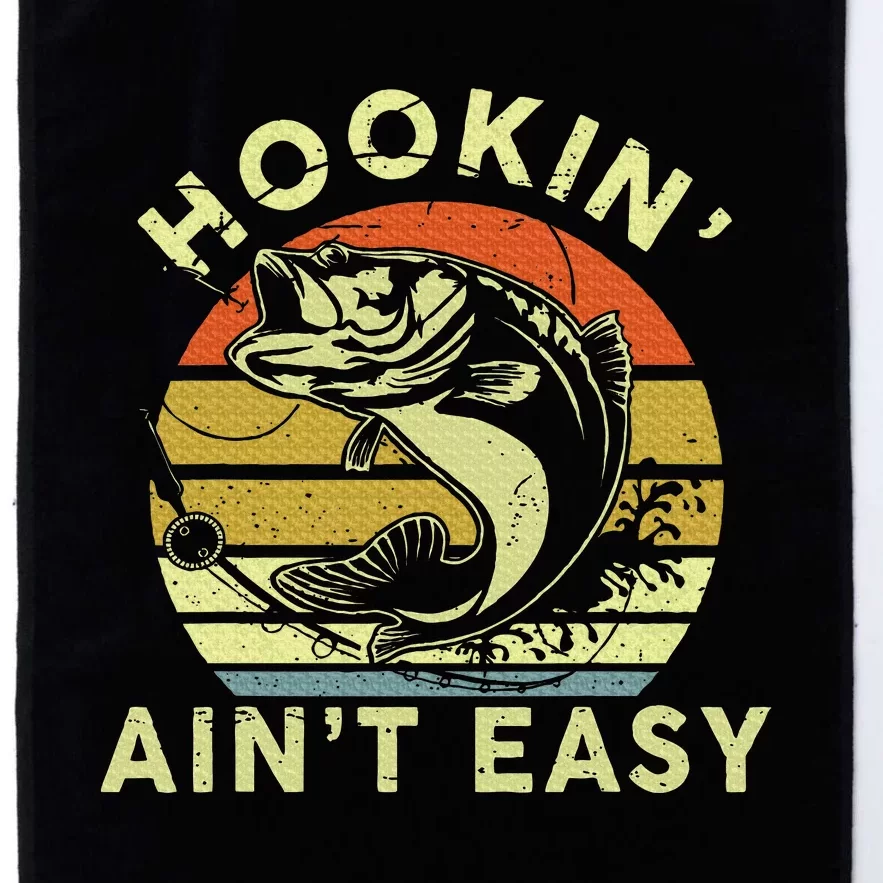 Hooking Aint Easy Humor Fishing Platinum Collection Golf Towel