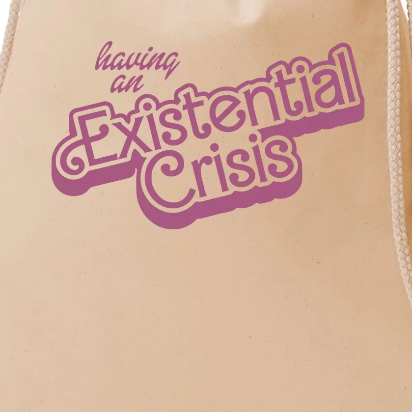 Having An Existential Crisis Drawstring Bag