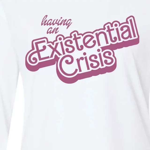 Having An Existential Crisis Womens Cotton Relaxed Long Sleeve T-Shirt