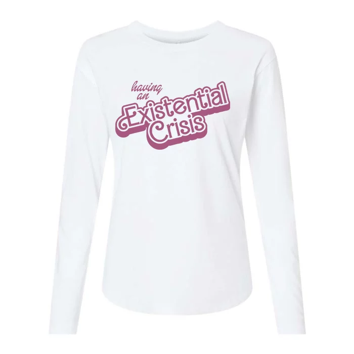 Having An Existential Crisis Womens Cotton Relaxed Long Sleeve T-Shirt