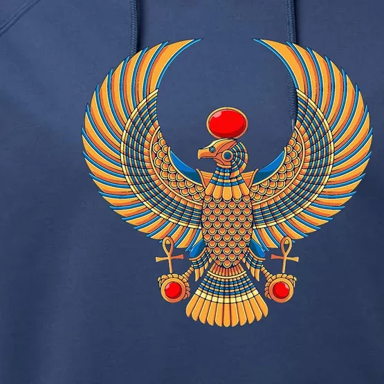 Horus Ancient Egyptian Falcon Hieroglyph Egypt God Mythology Performance Fleece Hoodie