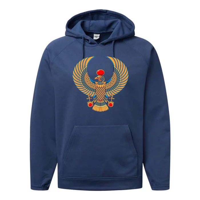 Horus Ancient Egyptian Falcon Hieroglyph Egypt God Mythology Performance Fleece Hoodie