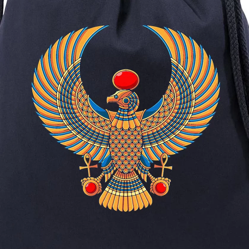 Horus Ancient Egyptian Falcon Hieroglyph Egypt God Mythology Drawstring Bag