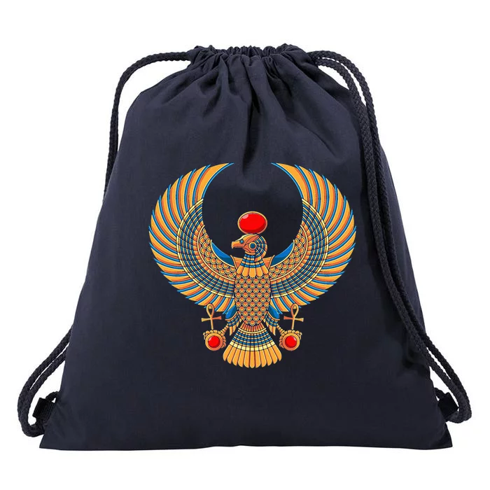 Horus Ancient Egyptian Falcon Hieroglyph Egypt God Mythology Drawstring Bag