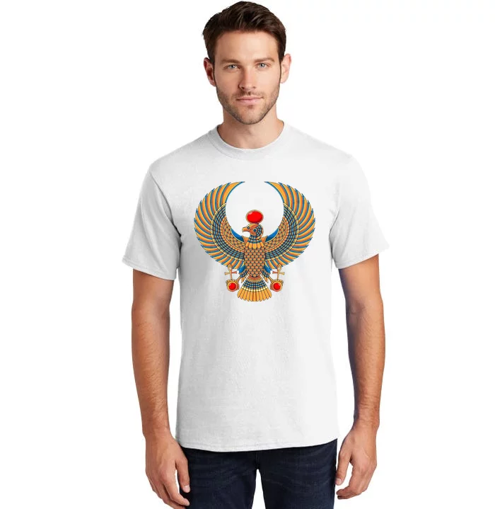 Horus Ancient Egyptian Falcon Hieroglyph Egypt God Mythology Tall T-Shirt