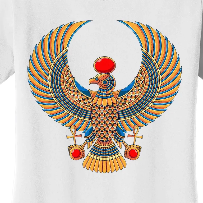 Horus Ancient Egyptian Falcon Hieroglyph Egypt God Mythology Women's T-Shirt