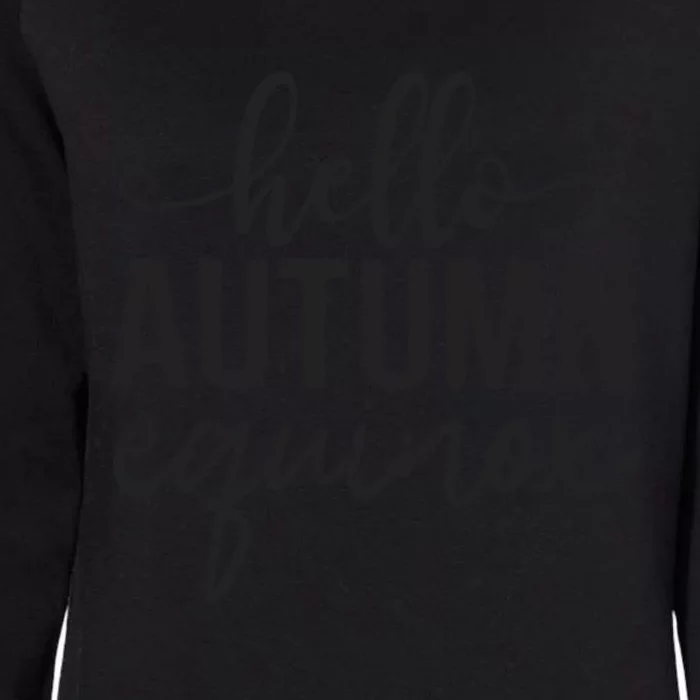 Hello Autumn Equinox Graphic Womens California Wash Sweatshirt