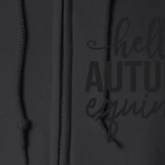 Hello Autumn Equinox Graphic Full Zip Hoodie