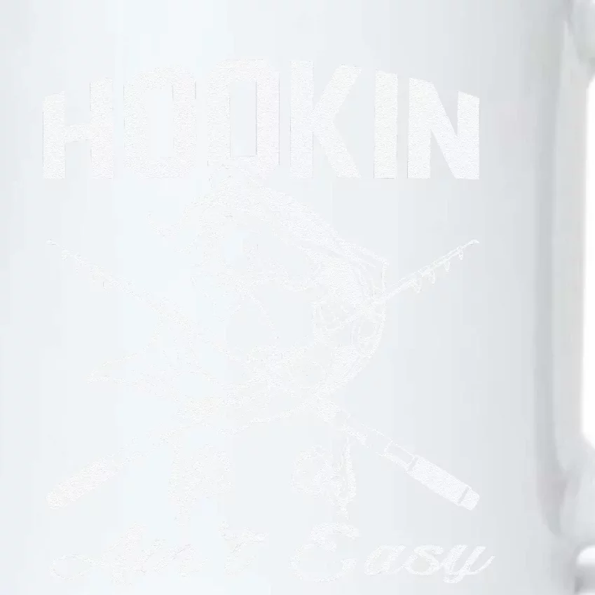 Hookin Aint Easy Fishing Black Color Changing Mug