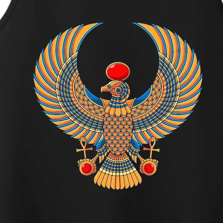 Horus Ancient Egyptian Falcon Hieroglyph Egypt God Mythology Performance Tank