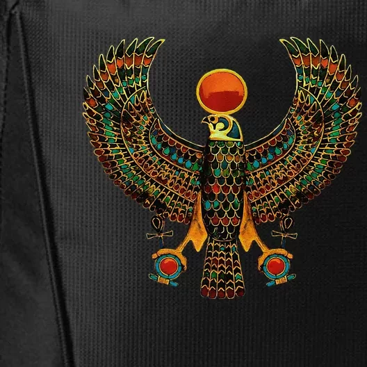 Horus Ancient Egyptian Falcon Hieroglyph City Backpack