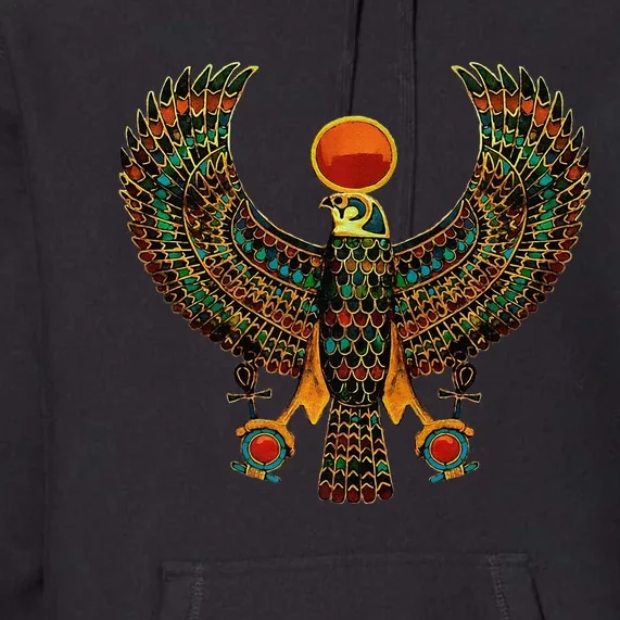 Horus Ancient Egyptian Falcon Hieroglyph Premium Hoodie