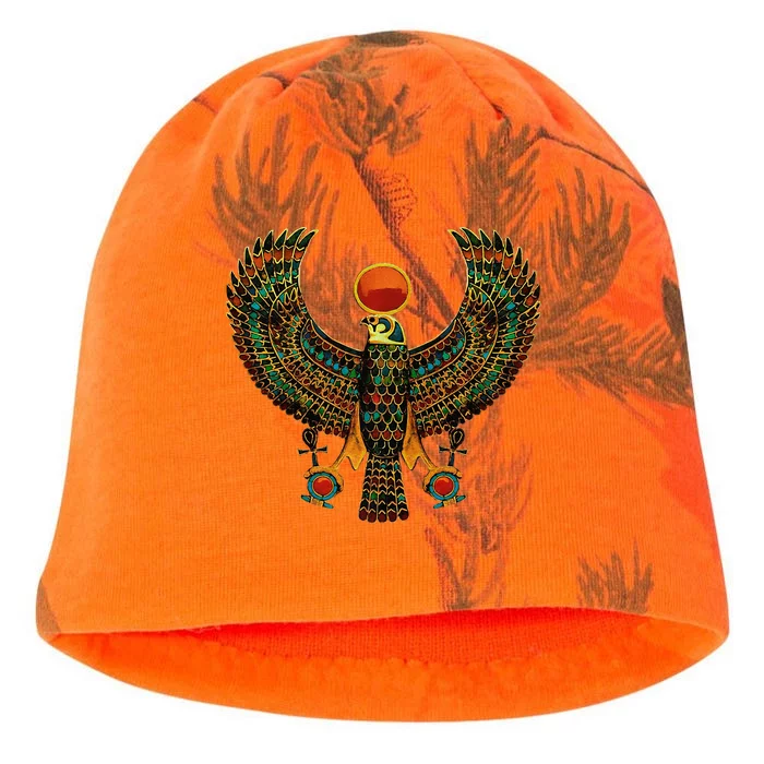 Horus Ancient Egyptian Falcon Hieroglyph Kati - Camo Knit Beanie