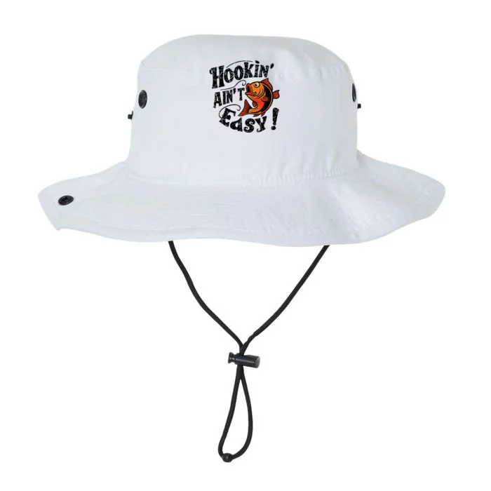 Hookin AinT Easy Funny Fisherman Design Legacy Cool Fit Booney Bucket Hat