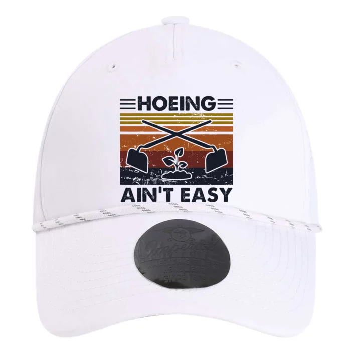 Hoeing AinT Easy Funny Vintage Gardening Lover Gardener Performance The Dyno Cap