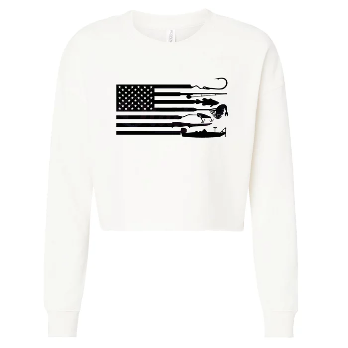 Hunting And Fishing Cropped Pullover Crew