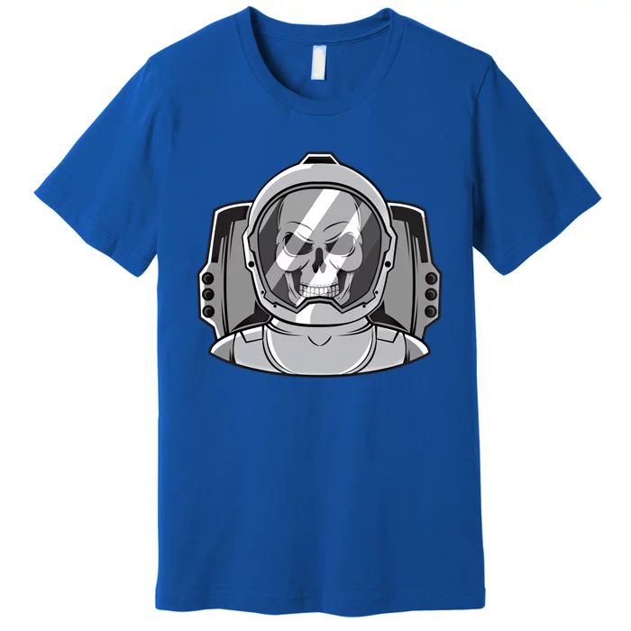 Halloween Astronaut Funny Gift Funny Gift Space Astronaut Skull Graphic Gift Premium T-Shirt