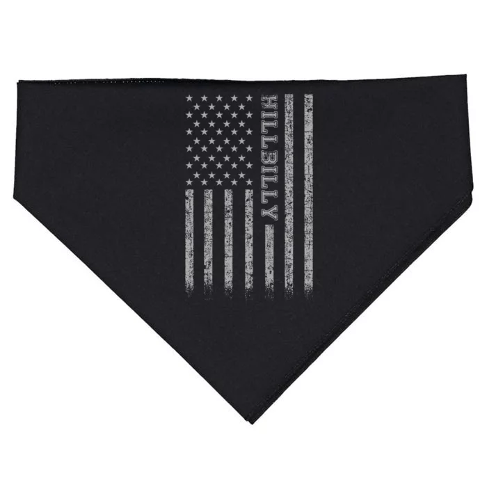 Hillbilly American Flag USA-Made Doggie Bandana