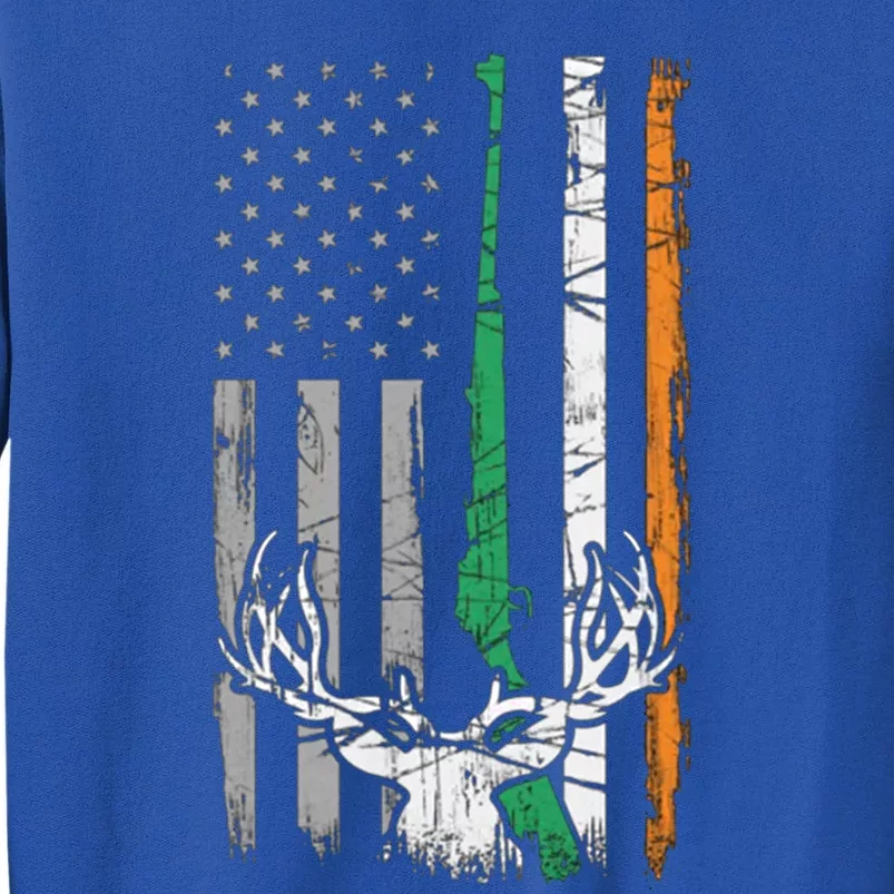 Hunting American Flag Irish St Patricks Day Ireland Usa Gift Sweatshirt