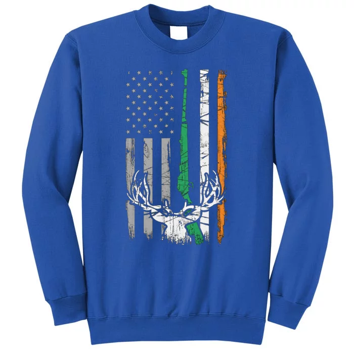 Hunting American Flag Irish St Patricks Day Ireland Usa Gift Sweatshirt