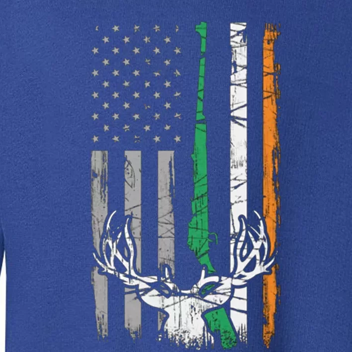 Hunting American Flag Irish St Patricks Day Ireland Usa Gift Toddler Sweatshirt