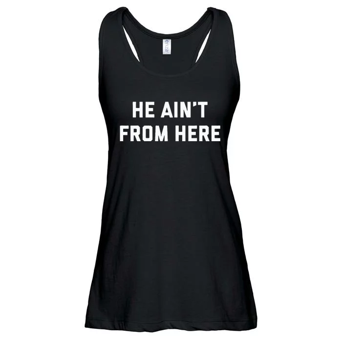 He AinT From Here Proud Represent Kentucky Ladies Essential Flowy Tank